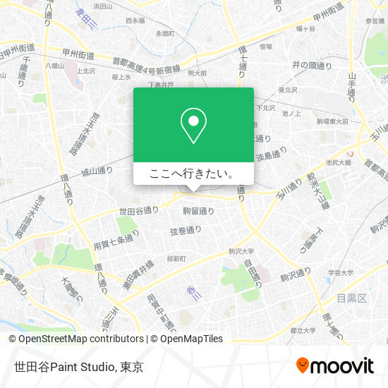 世田谷Paint Studio地図