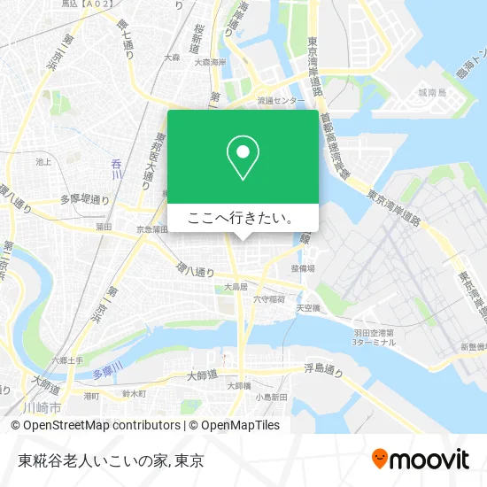 東糀谷老人いこいの家地図