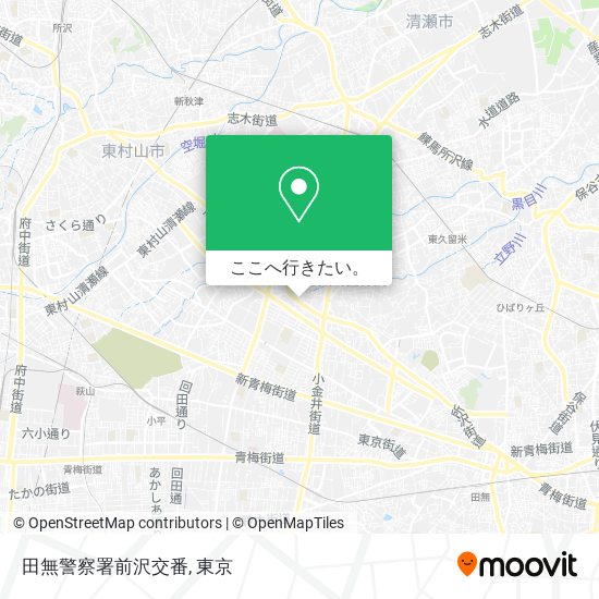田無警察署前沢交番地図