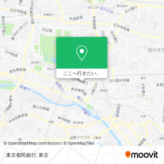 東京都民銀行地図