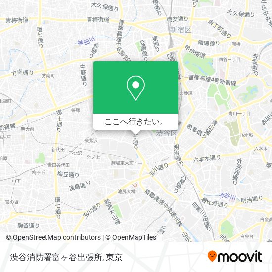 渋谷消防署富ヶ谷出張所地図