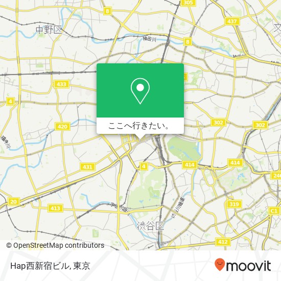 Hap西新宿ビル地図
