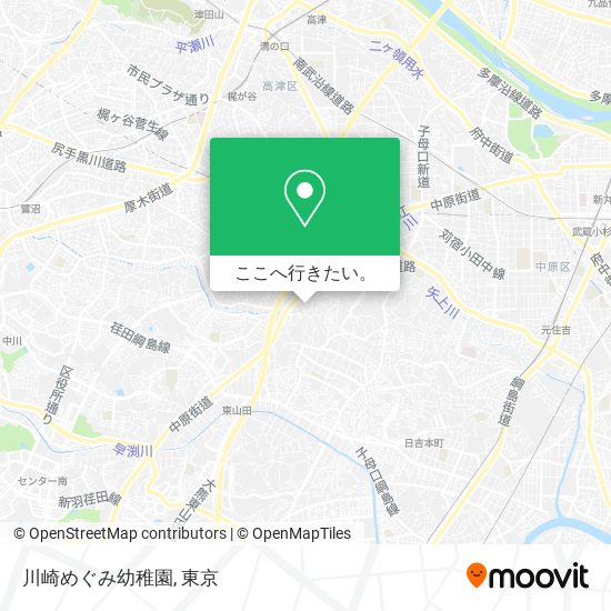 川崎めぐみ幼稚園地図