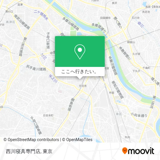 西川寝具専門店地図