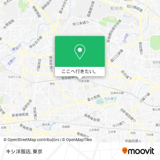 キシ洋服店地図