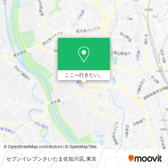 セブンイレブンさいたま佐知川店地図