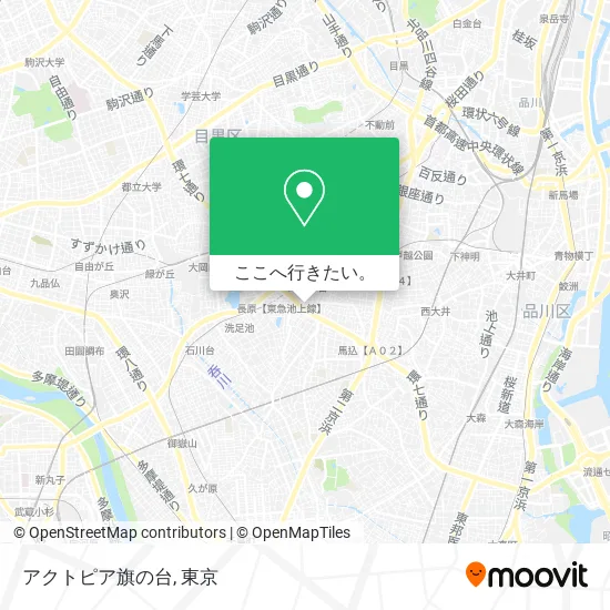 アクトピア旗の台地図
