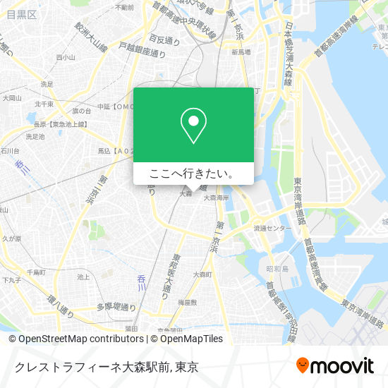 クレストラフィーネ大森駅前地図