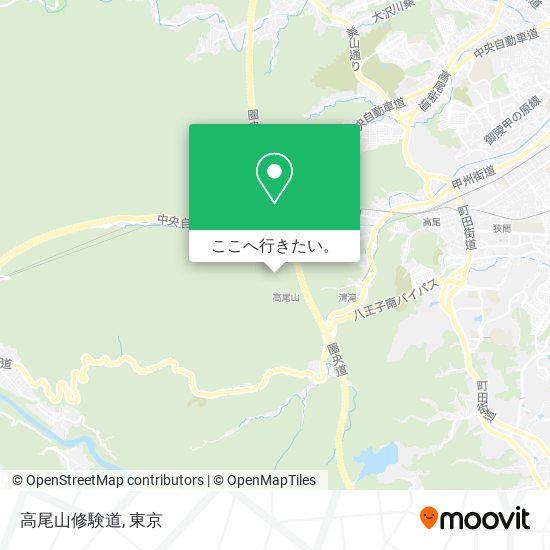 高尾山修験道地図