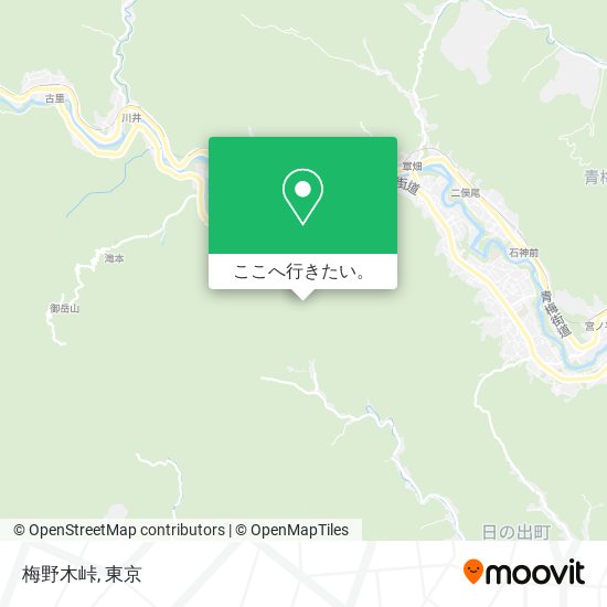 梅野木峠地図