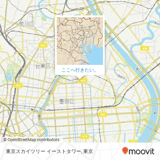 東京スカイツリー イーストタワー地図