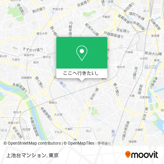 上池台マンション地図