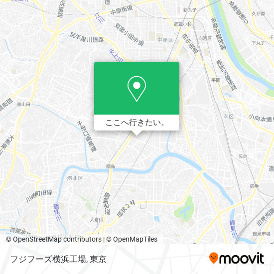 フジフーズ横浜工場地図