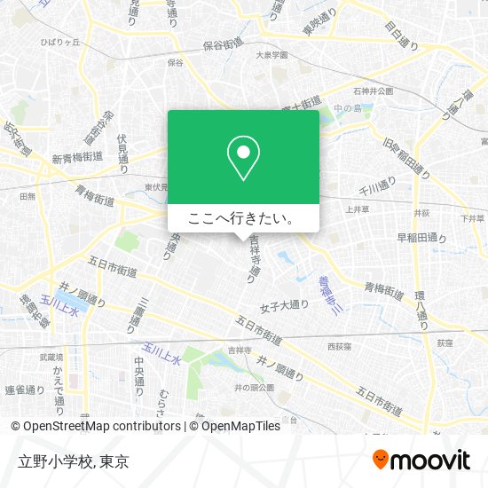 立野小学校地図