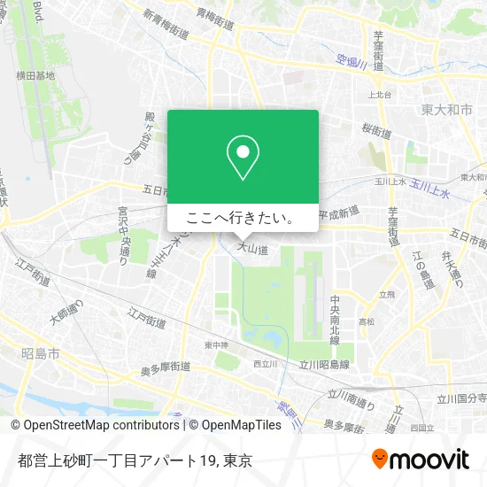都営上砂町一丁目アパート19地図