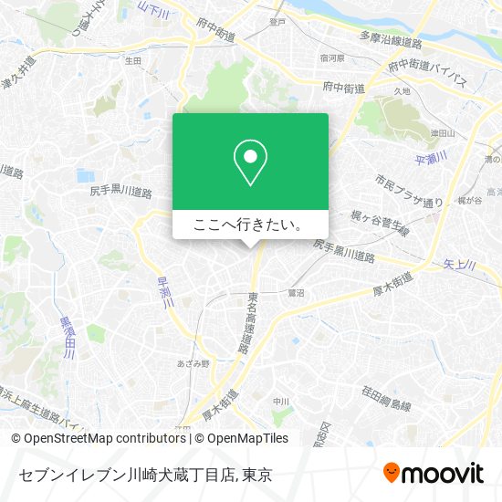 セブンイレブン川崎犬蔵丁目店地図