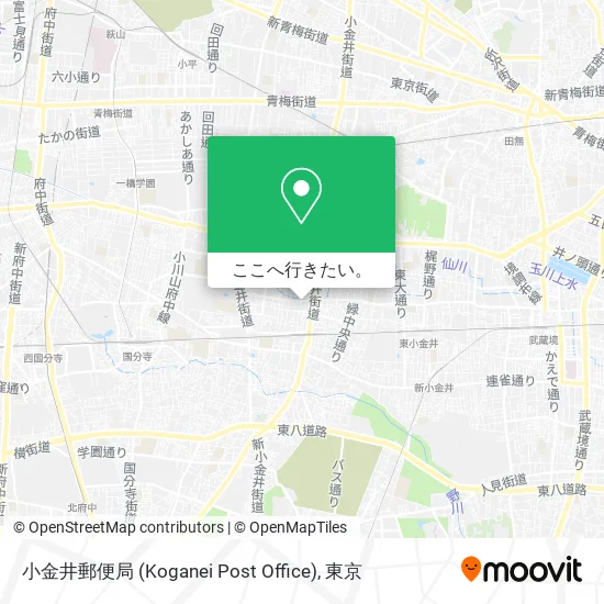 小金井郵便局 (Koganei Post Office)地図
