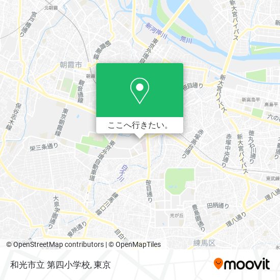 和光市立 第四小学校地図