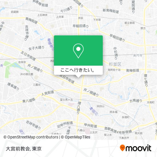 大宮前教会地図