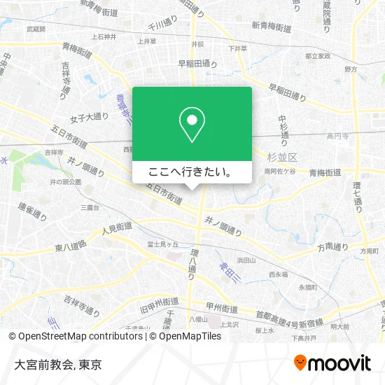 大宮前教会地図