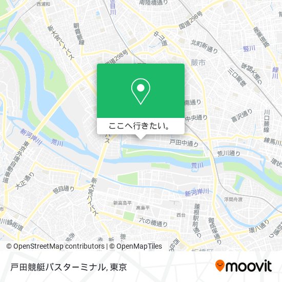 戸田競艇バスターミナル地図