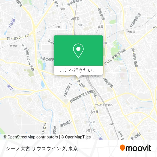 シーノ大宮 サウスウイング地図