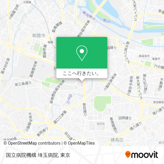 国立病院機構 埼玉病院地図