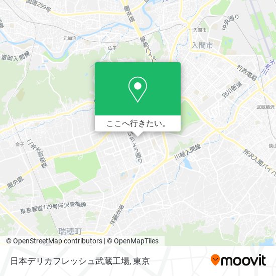 日本デリカフレッシュ武蔵工場地図