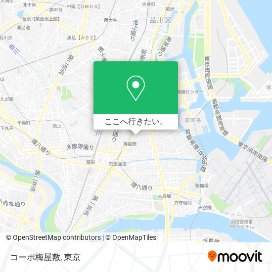 コーポ梅屋敷地図