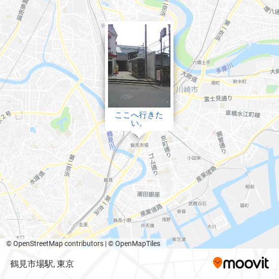 鶴見市場駅地図