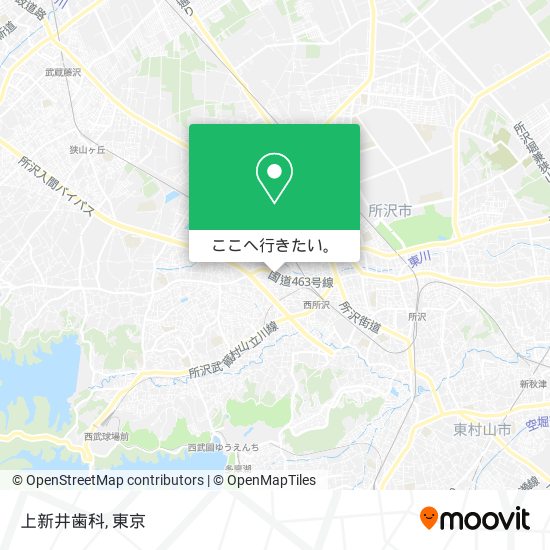 上新井歯科地図