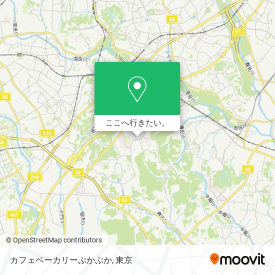 カフェベーカリーぷかぷか地図