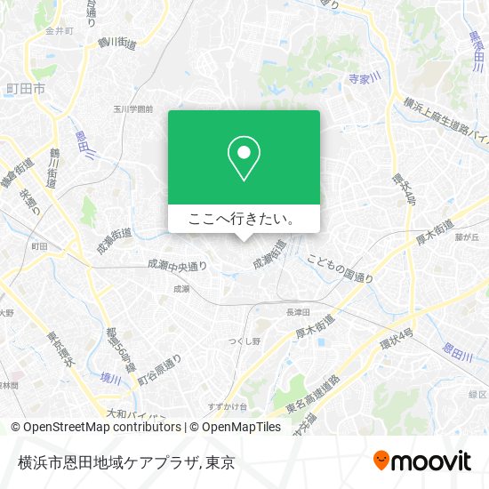 横浜市恩田地域ケアプラザ地図