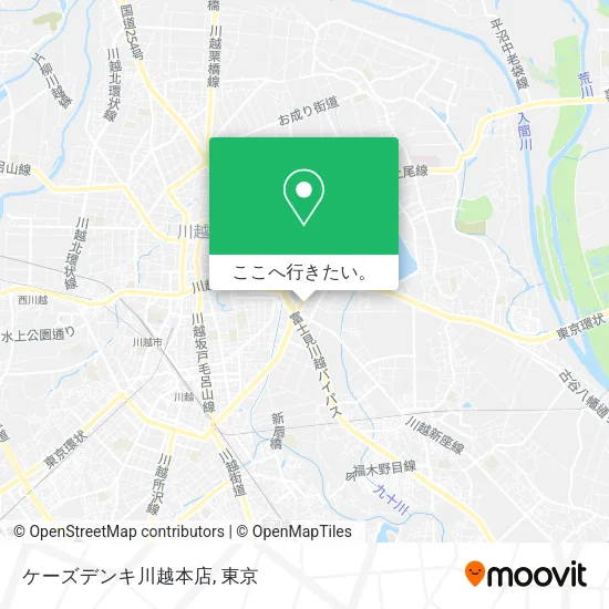 ケーズデンキ川越本店地図