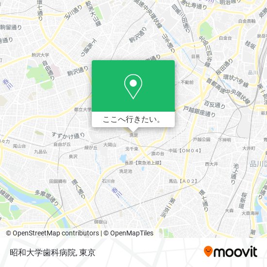 昭和大学歯科病院地図