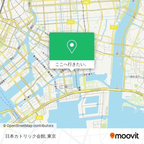 日本カトリック会館地図