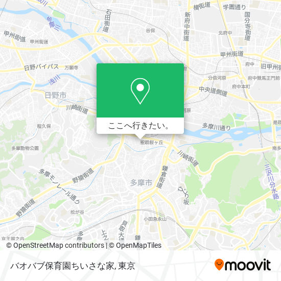 バオバブ保育園ちいさな家地図