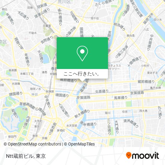 Ntt蔵前ビル地図