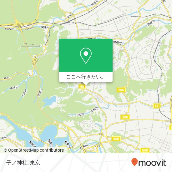 子ノ神社地図