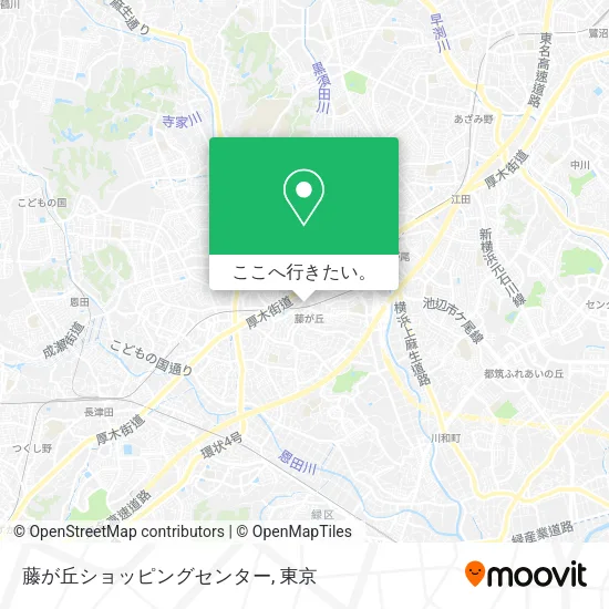 藤が丘ショッピングセンター地図