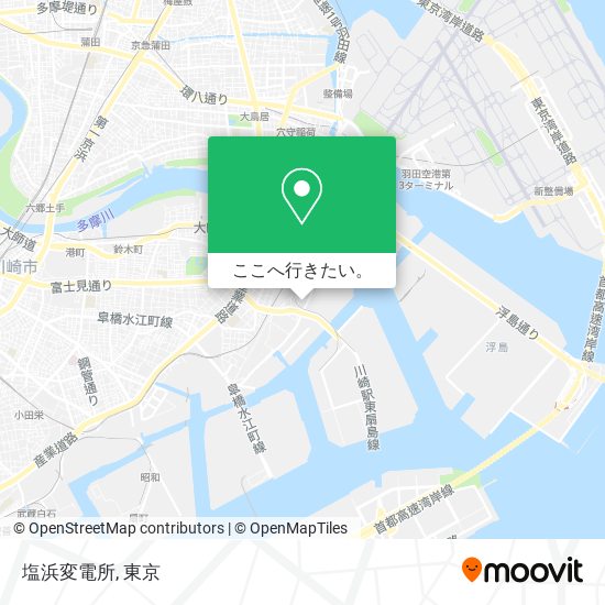 塩浜変電所地図