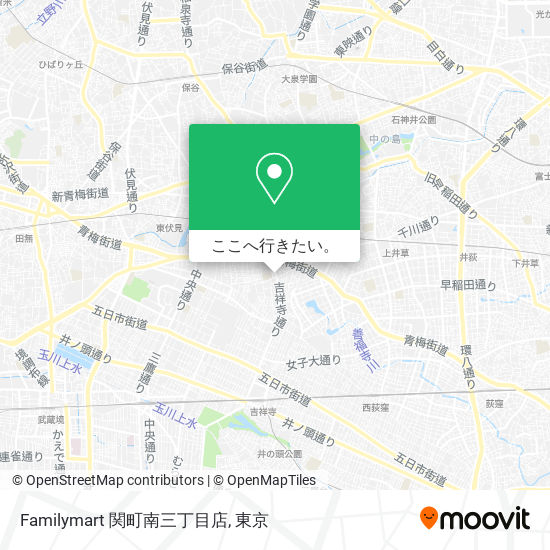 Familymart 関町南三丁目店地図