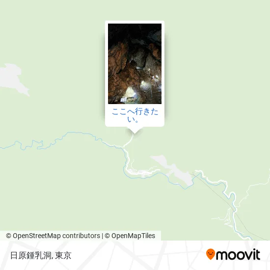 日原鍾乳洞地図