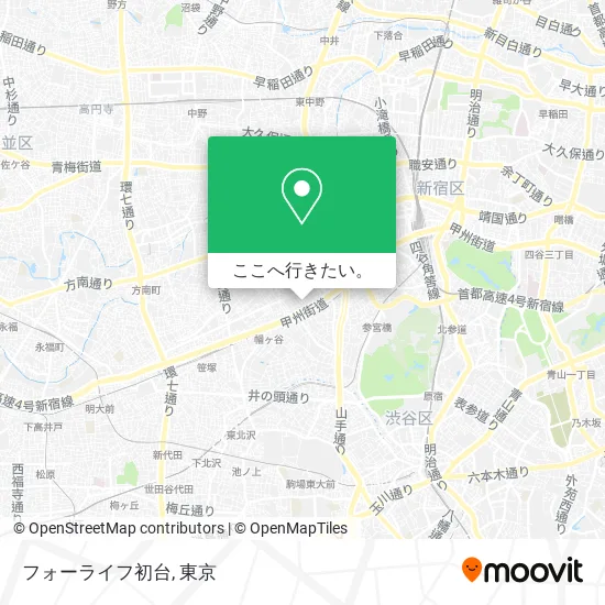 フォーライフ初台地図