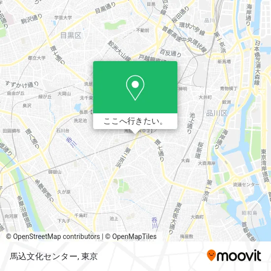 馬込文化センター地図