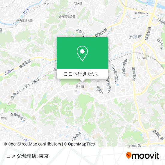 コメダ珈琲店地図