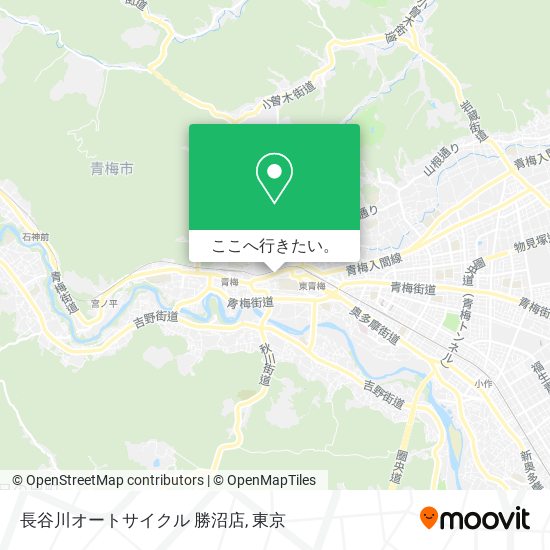 長谷川オートサイクル 勝沼店地図