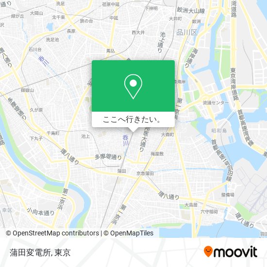 蒲田変電所地図
