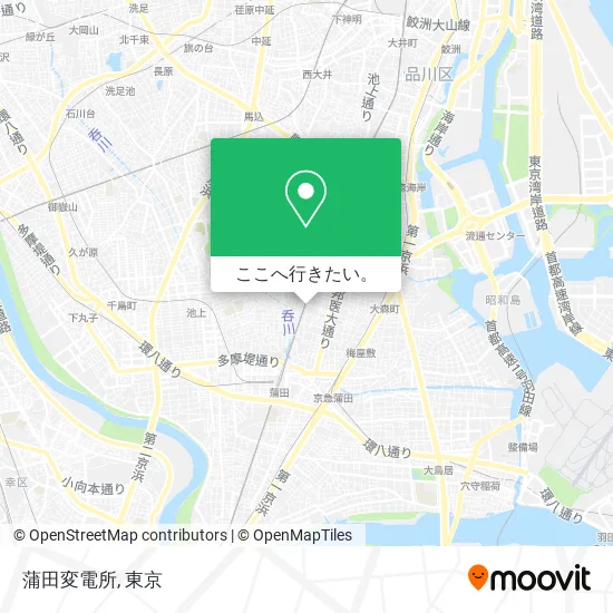 蒲田変電所地図