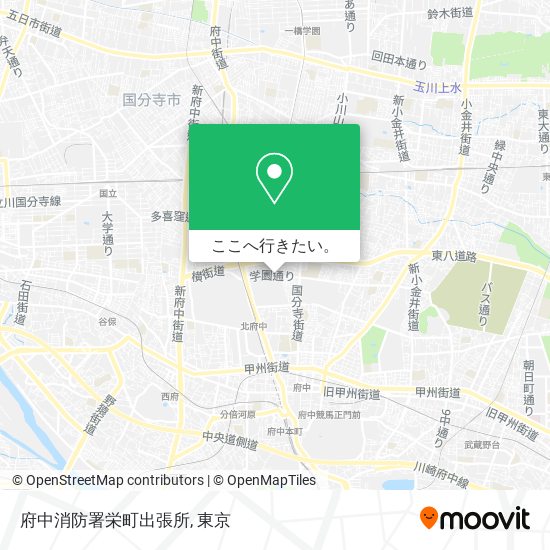 府中消防署栄町出張所地図